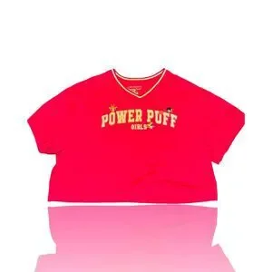 Powerpuff Red Sign Powerpuff Girls | Tops | Powerpuff Girls Red Cropped Tee M Cartoon ...